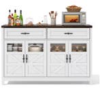 Buffetkast 140 cm – Dressoir met 4 Deuren en 2 Lades, Verzenden, Nieuw