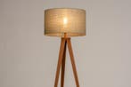 Rietveld Vloerlampen - Bruin, Taupe - Stof, Metaal, Verzenden, Nieuw