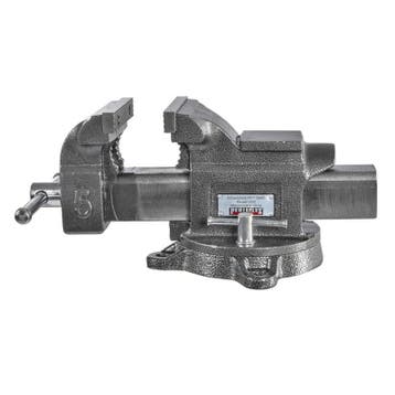 Nodulair gietijzeren bankschroef 125 mm. draaibare, Doe-het-zelf en Verbouw, Ophalen of Verzenden, Nieuw
