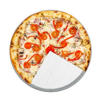 GGM Gastro | Pizzascherm - Aluminium - Ø280mm - geperforeerd, Verzenden, Nieuw
