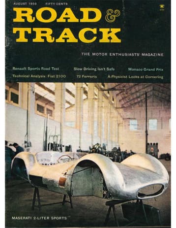 1959 ROAD AND TRACK MAGAZINE AUGUSTUS ENGELS, Nieuw, Author