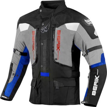 Berik Dakota Zwart Grijs Blauw Waterdichte 3in1 Textiele, Motoren, Kleding | Motorkleding, Nieuw met kaartje, Jas | textiel, Berik