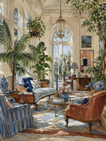 Shayer - Coastal Prep – Light-Filled Elegance - XL - 60x80cm