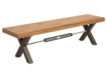 Eikenhouten bank Thor 180cm/ 38807, Ophalen of Verzenden, Nieuw