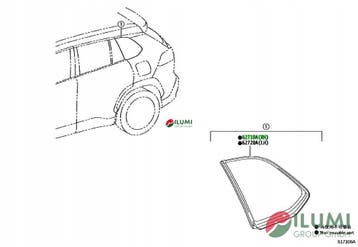 Achterruit rechts Toyota Corolla Cross 62710-16410, Auto-onderdelen, Verzenden, Gebruikt