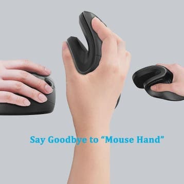 Ergonomische Verticale Draadloze Muis met Stille Klik en Ins