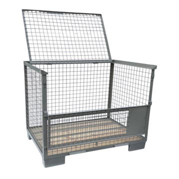 Gitterbox GB015 met anti-diefstalklep nieuw 1240x835x970mm