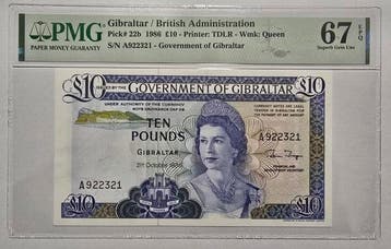 Gibraltar. - 10 Pounds 1986 - Pick 22b (Zonder minimumprijs), Postzegels en Munten