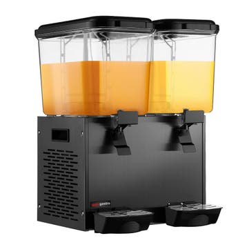 GGM Gastro | Sapdispenser - 2x18 liter - 600W - zwart - |, Verzenden, Nieuw in verpakking, Overige typen