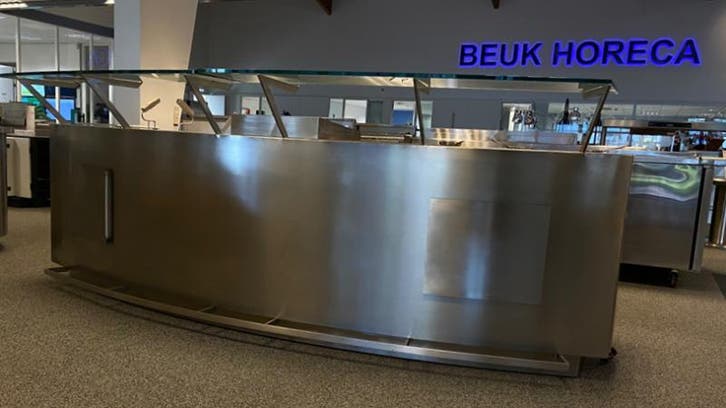 Marrone gereviseerd uitgifte kookeiland, Zakelijke goederen, Horeca | Keukenapparatuur, Gebruikt, Fornuis, Frituur en Grillen