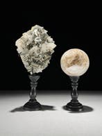 GEEN RESERVEPRIJS - Prachtig paar pyriet en kristalkwarts-