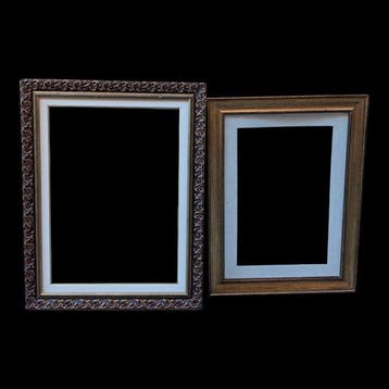 Lijst - Grote vintage Italiaanse vergulde houten lijst -