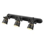 Opbouwspot Indigo Triple Antiek Zwart Binnenverlichting, Verzenden, Nieuw