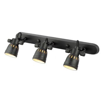 Opbouwspot Indigo Triple Antiek Zwart Binnenverlichting, Huis en Inrichting, Lampen | Spots, Verzenden, Nieuw