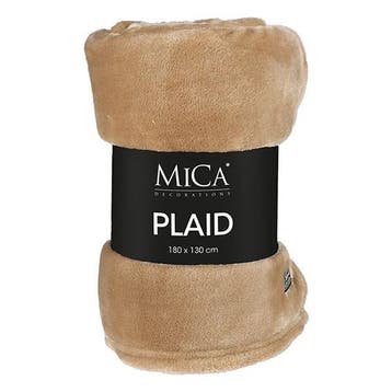 Fleece deken | Mica Decorations | 180 x 130 cm (Bruin), Verzenden, Nieuw