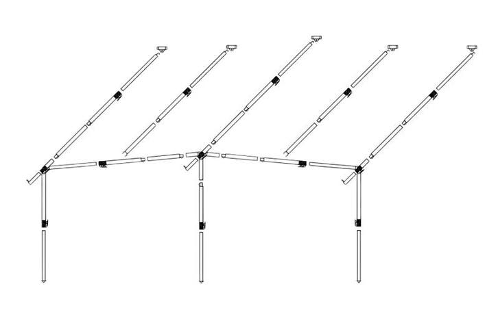 Dorema Frame Voortent Staal EasyGrip 25mm diepte 270/300, Caravans en Kamperen, Kampeeraccessoires