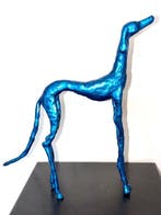 Sculpture, Sarreguemines langwerpige keramische windhond - 21 cm - Ceramic - 1920 - Catawiki