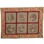 Wandkleed  floraal tapisserie  6 verschillende vlakken met b, Antiek en Kunst, Ophalen of Verzenden