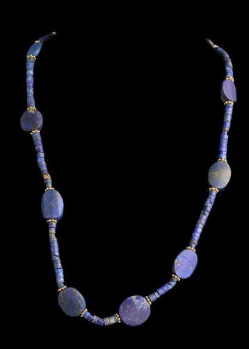 West-Aziatisch lapis lazuli Kralenketting (Zonder