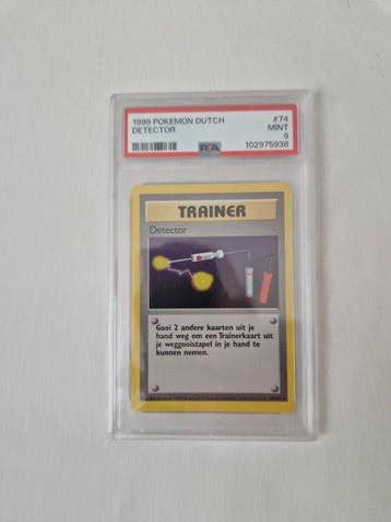 Pokémon Graded card - Detector Base Set - PSA 9, Nieuw