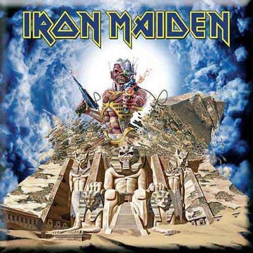 Iron Maiden Somewhere Back In Time Magneet off. merchandise, Ophalen of Verzenden, Nieuw