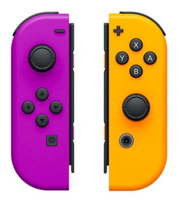 Nintendo Switch Joy-Cons Set - Paars/Oranje, Verzenden, Zo goed als nieuw