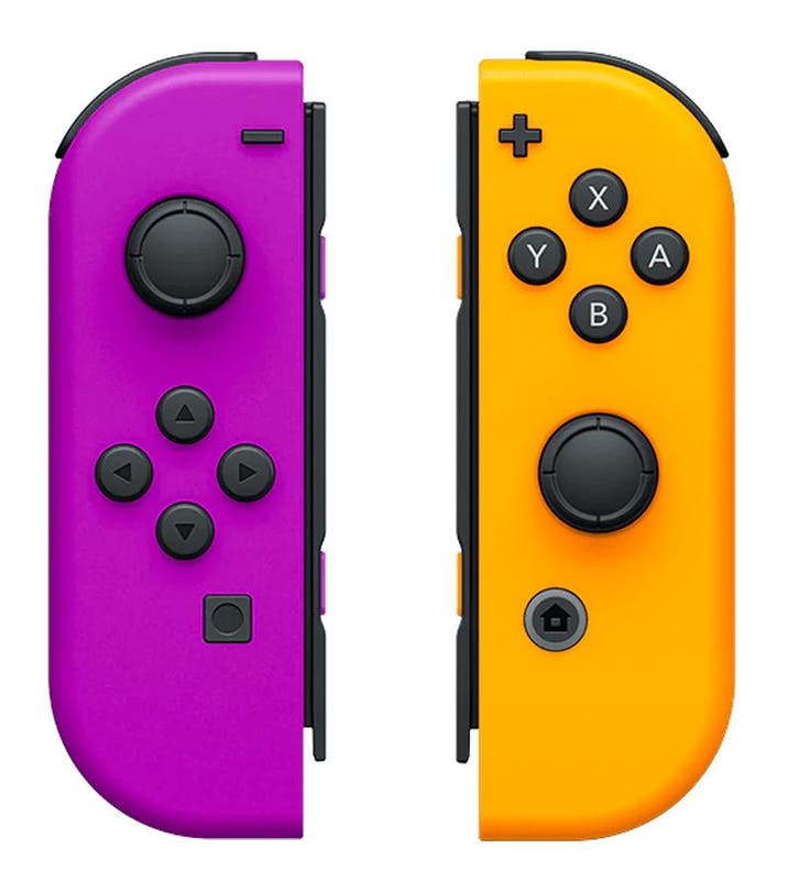 Nintendo Switch Joy-Cons Set - Paars/Oranje, Spelcomputers en Games, Spelcomputers | Nintendo Consoles | Accessoires, Zo goed als nieuw