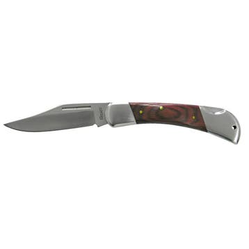 Zakmes 115 mm - hout inleg - INOX - HRC 45, Ophalen of Verzenden, Nieuw