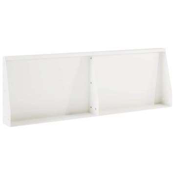 vidaXL Keerwand 2 st 60 x 12 x 40 cm Staal Wit, Verzenden, Nieuw