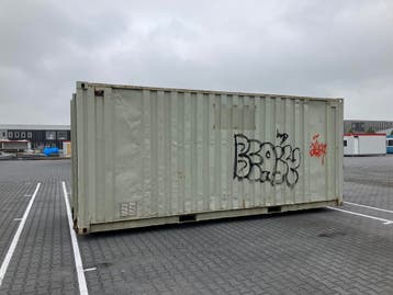20ft Opslagcontainer op slede – Gebruikt