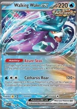 Walking Wake EX svp127 Black Star Promo,s, Ophalen of Verzenden, Nieuw, Losse kaart, Foil
