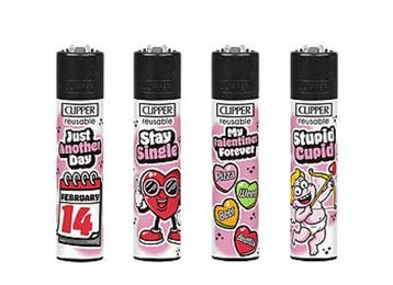 Clipper Aansteker - Anti Valentines       1 stuks, Ophalen of Verzenden, Nieuw