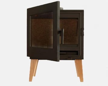 Houtkachel Nordflam Skane met een vermogen 9kw, Nieuw, Hout, Vrijstaand, Houtkachel