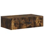 vidaXL Wandmontage Zijtafel Gerookt eiken 59 x 34,5 x 17 cm, Verzenden, Nieuw