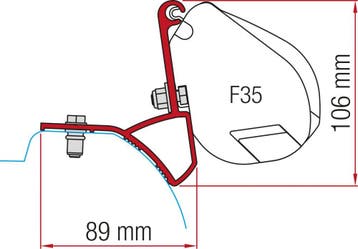 Fiamma Trafic/Vivaro/Talento/NV300/Rapido Mirande S Kit F35, Caravans en Kamperen, Nieuw