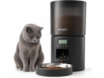 MYBOT P2 - Automatische Voerbak - 4L - 6 Maaltijden per Dag, Dieren en Toebehoren, Dierenvoeding, Verzenden