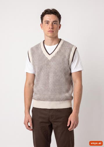 MODE MONTE CARLO Sweater Heren maat M Bruin Vintage, Ophalen of Verzenden, Nieuw