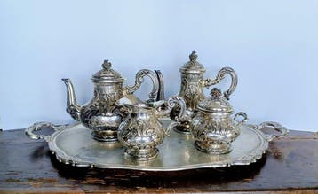 Finely Hand Embossed - Koffie- en theeservies (5) - .800
