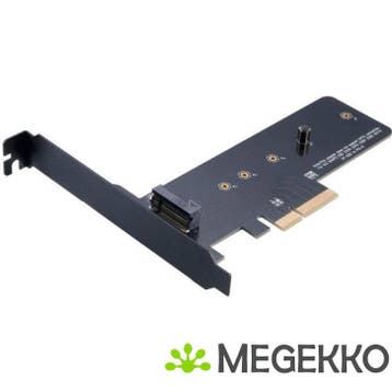 Akasa M.2 SSD to PCIe 3.0 x4 NVME adapter card AK-PCCM2P-01, Verzenden, Nieuw, Akasa