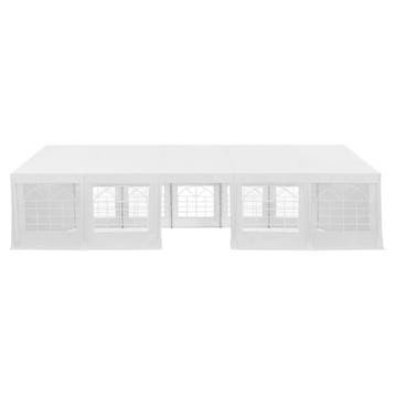 Partytent / Paviljoen Gala - 4 x 10 meter - Wit - Incl. Zijw, Verzenden, Nieuw