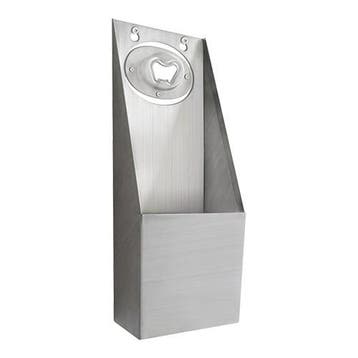 Flesopener | RVS | Opvangbak Wandmodel | 300(h)mm Louis, Verzenden, Nieuw in verpakking