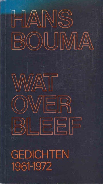 Wat overbleef - Hans Bouma 9789024250462, Verzenden, Zo goed als nieuw, Hans Bouma