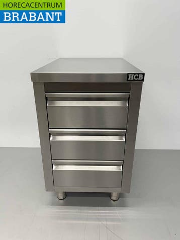 HCB RVS Werkkast Kast Werktafel Premium-line Ladenkast 3, Ophalen of Verzenden, Nieuw in verpakking