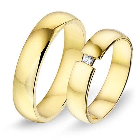 Actie trouwringen in 8/14/18 karaat geelgoud per paar vanaf, Sieraden, Tassen en Uiterlijk, Ringen, Verzenden