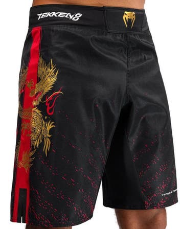 Venum x Tekken 8 Marshall Law Fightshorts Zwart Rood Goud, Ophalen of Verzenden, Nieuw