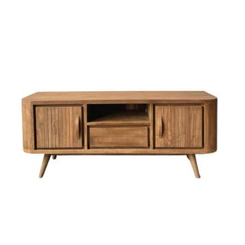 Retro tv meubel jaren 50 open vak -  150 cmKasten, Ophalen of Verzenden, Nieuw