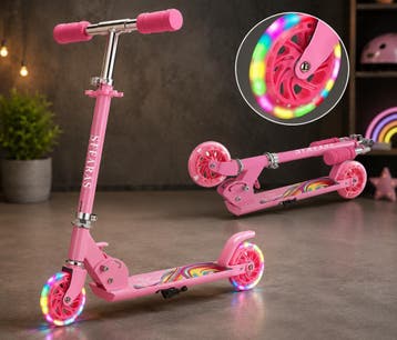 Kinderstep Roze met LED Wielen | Vanaf €15, Nieuw