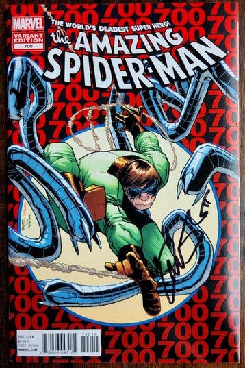 Lots 3 comics signed Spider-Man Vintage 1990-2014 - Signed !, Nieuw