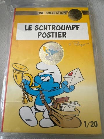 Frankrijk. 10 Euro 2020 Die Schlümpfe - Le Schtroumpf