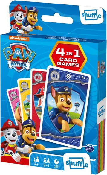 Paw Patrol - 4 in 1 Kaartspel | Cartamundi - Kaartspellen, Hobby en Vrije tijd, Verzenden, Nieuw